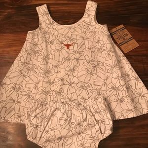 NWT! Longhorns baby girl dress!